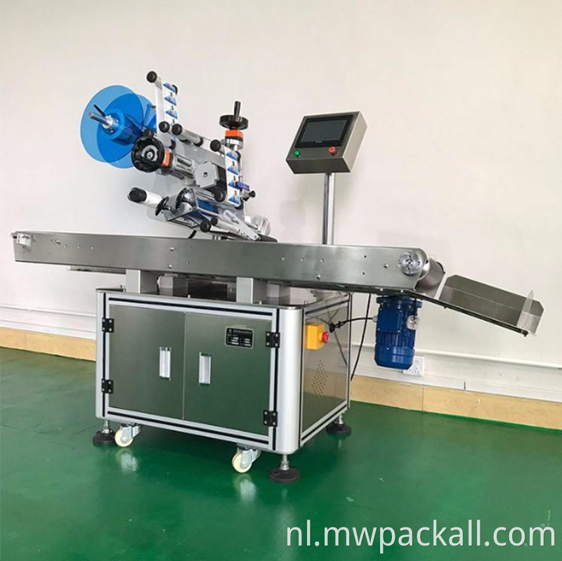 Automatisch plastic flacon platte ampul pot glazen ronde fles etiketteringsmachine